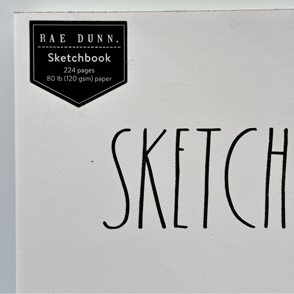 Rae Dunn SKETCH stitch cover notebook 10”x7” - Picture 2 of 8